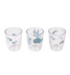 YUMMY MINI GLASS SEA FRIENDS BLUE 241