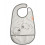BIB W/VELCRO SEA FRIENDS GREY 22
