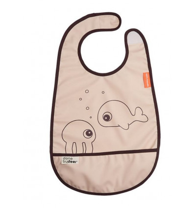 BIB W/VELCRO SEA FRIENDS POWDER 22