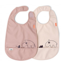 BIB W/VELCRO DEER FRIENDS POWDER 241