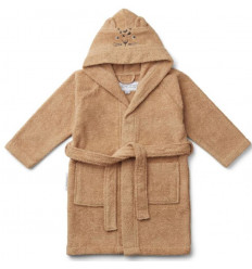 LILY BATHROBE LEOPARD APRICOT 3-4Y 21