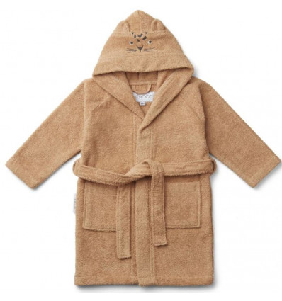 LILY BATHROBE LEOPARD APRICOT 3-4Y 21