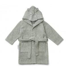 LILY BATHROBE HIPPO DOVE BLUE 1-2Y 21