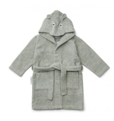 LILY BATHROBE HIPPO DOVE BLUE 1-2Y 21
