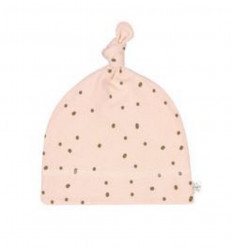 BEANIE DOTS PINK 62/68 2-6M 24