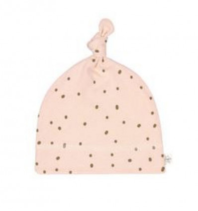 BEANIE DOTS PINK 62/68 2-6M 24