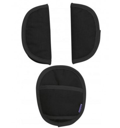 UNIVERSAL SEAT BELT PADS BLACK 21