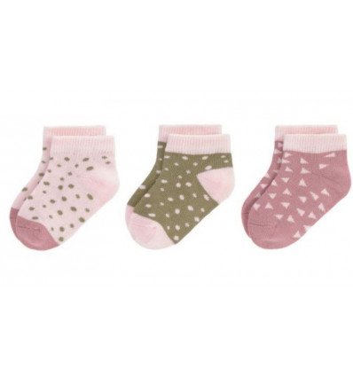SNEAK SOCK GOTS 3PCS CINNAMON19-22 25