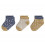 SNEAK SOCK GOTS 3P CURRY/BLUE 15-18 25