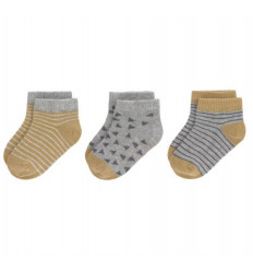 SNEAK SOCK GOTS 3P CURRY SIZE: 15-18 25