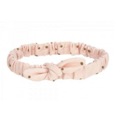 HEAD BAND DOTS PINK 0-12M 24