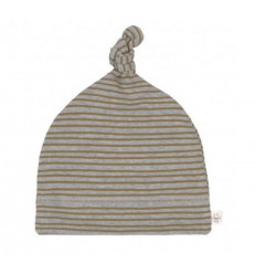 BEANIE STRIPED GREY MEL 50/56 0-2M 24