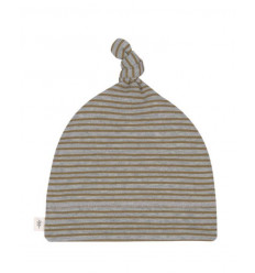 BEANIE STRIPED GREY MEL 62/68 2-6M 24