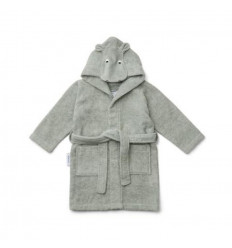 LILY BATHROBE HIPPO DOVE BLUE 3-4Y 21