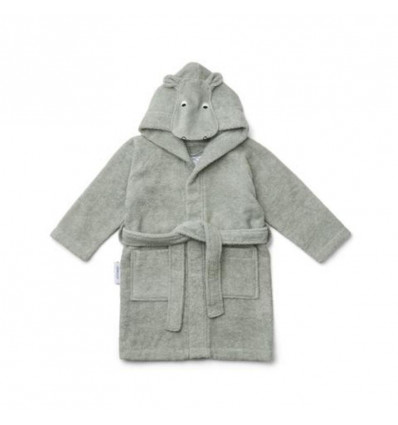 LILY BATHROBE HIPPO DOVE BLUE 3-4Y 21