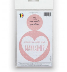 FR STICKER VEUX-TU ETRE MA MARRAINE? 20