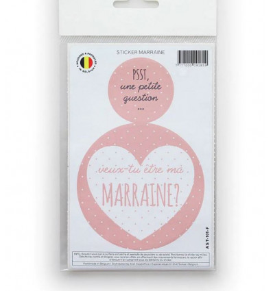 FR STICKER VEUX-TU ETRE MA MARRAINE? 20