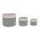 STORAGE BASKET SET 3P MUSLIN ANTHR 231
