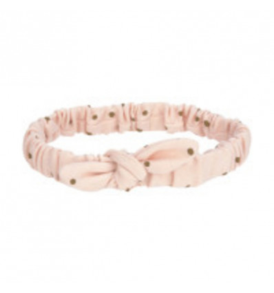 HEAD BAND DOTS PINK 12-24M 24