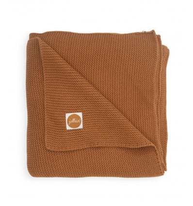 DEKEN 75X100CM BASIC KNIT CARAMEL 22