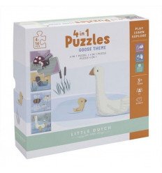 LITTLE DUTCH 4 IN 1 PUZZEL GANS 36 23