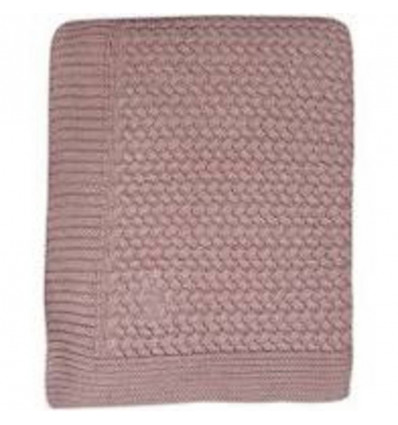 GEBREIDE WIEG DEKEN ROSEWOOD 21