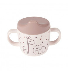 2-HANDLE SPOUT CUP DREAMY DOTS POWDER 21