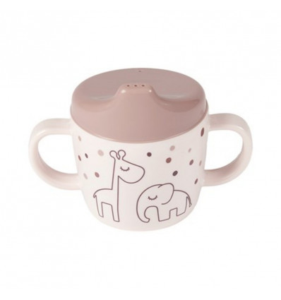2-HANDLE SPOUT CUP DREAMY DOTS POWDER 21