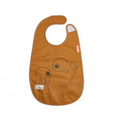 BIB W/VELCRO SEA FRIENDS MUSTARD 22