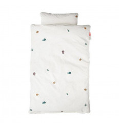 BEDLINEN JUNIOR INT SEA FRIENDS BEIGE 22