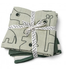 BURP CLOTH 3-PACK GREEN 241