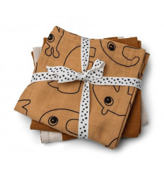 BURP CLOTH 3-PACK MUSTARD 241