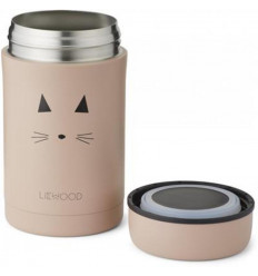 BERNARD FOOD JAR CAT ROSE 21