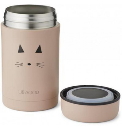 BERNARD FOOD JAR CAT ROSE 21