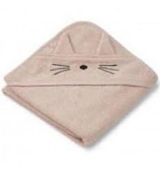 ALBERT HOODED TOWEL CAT ROSE 21