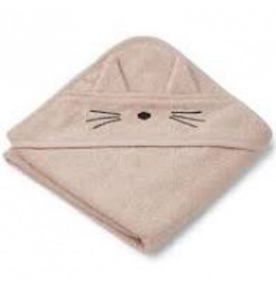 ALBERT HOODED TOWEL CAT ROSE 21