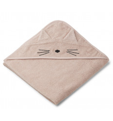 AUGUSTA HOODED TOWEL CAT ROSE 21