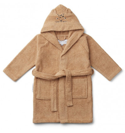 LILY BATHROBE LEOPARD APRICOT 1-2Y 21
