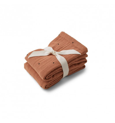 LEWIS MUSLIN CLASSIC DOT TUSCANY ROSE 21