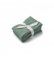 LEWIS MUSLIN CLASSIC DOT PEPPERMINT 21