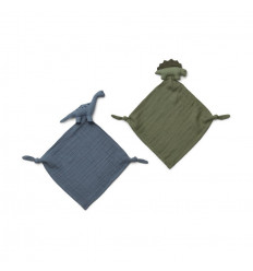 YOKO MINI CUDDLE CLOTH DINO BLUE MIX 21