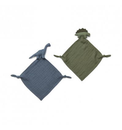 YOKO MINI CUDDLE CLOTH DINO BLUE MIX 21