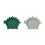 OLIVIA PLATE 2P DINO GREEN/DOVE BLUE 21