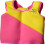 SWIM TRAINER JACKET GIRLS PINK/YELL 202
