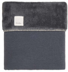 WIEGDEK. FLANEL RUNA DARK GREY 23