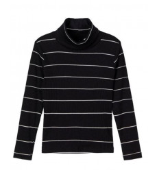 NMFVEMMA LS SLIM ROLLNECK O BLACK 98 201