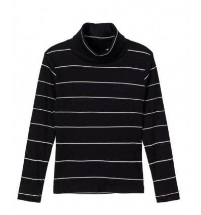 NMFVEMMA LS SLIM ROLLNECK O BLACK 98 201