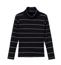 NMFVEMMA LS SLIM ROLLNECK O BLACK 92 201