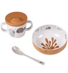 FIRST MEAL SEA FRIENDS MUSTARD/GREY 21