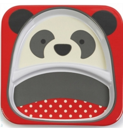 ZOO DIVIDED PLATE PANDA 6